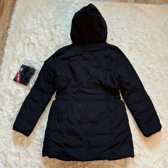 NWT Alpha Industries Men's N-3B Down Parka in Black - Size Small - Picture 3 of 5